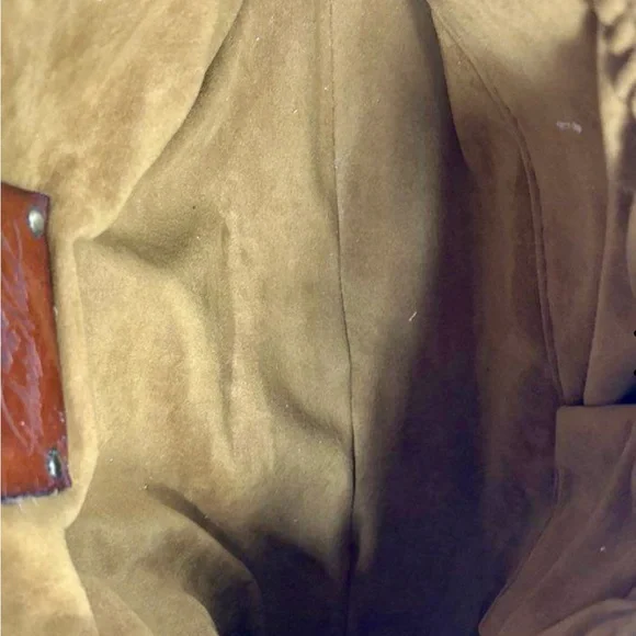 Patricia Nash Sophie Leather Satchel Shoulder Bag TWIST LOCK ZIPPER MAP PRINT - Picture 2 of 7